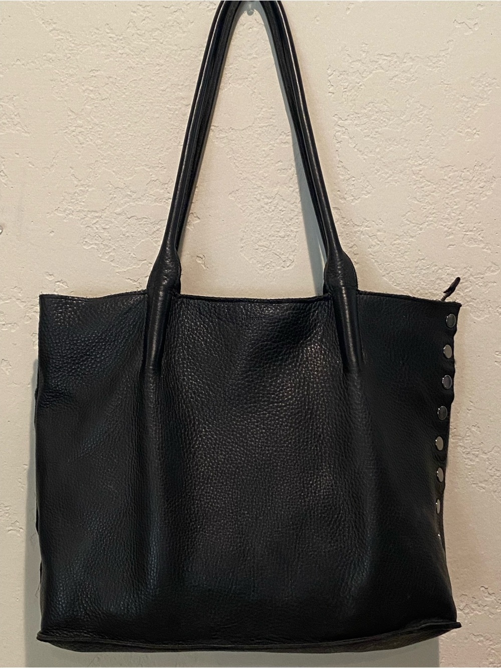 Hammett Oliver Zip Pebble Leather Tote w/ Signature Grommets Retail $475 EUC